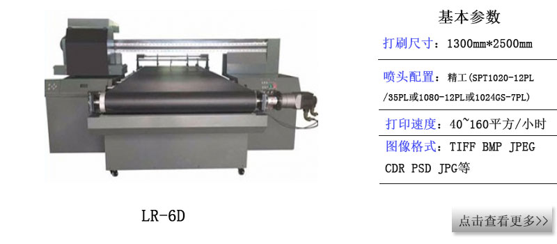 LR-6D導(dǎo)帶機卷平一體UV打印機